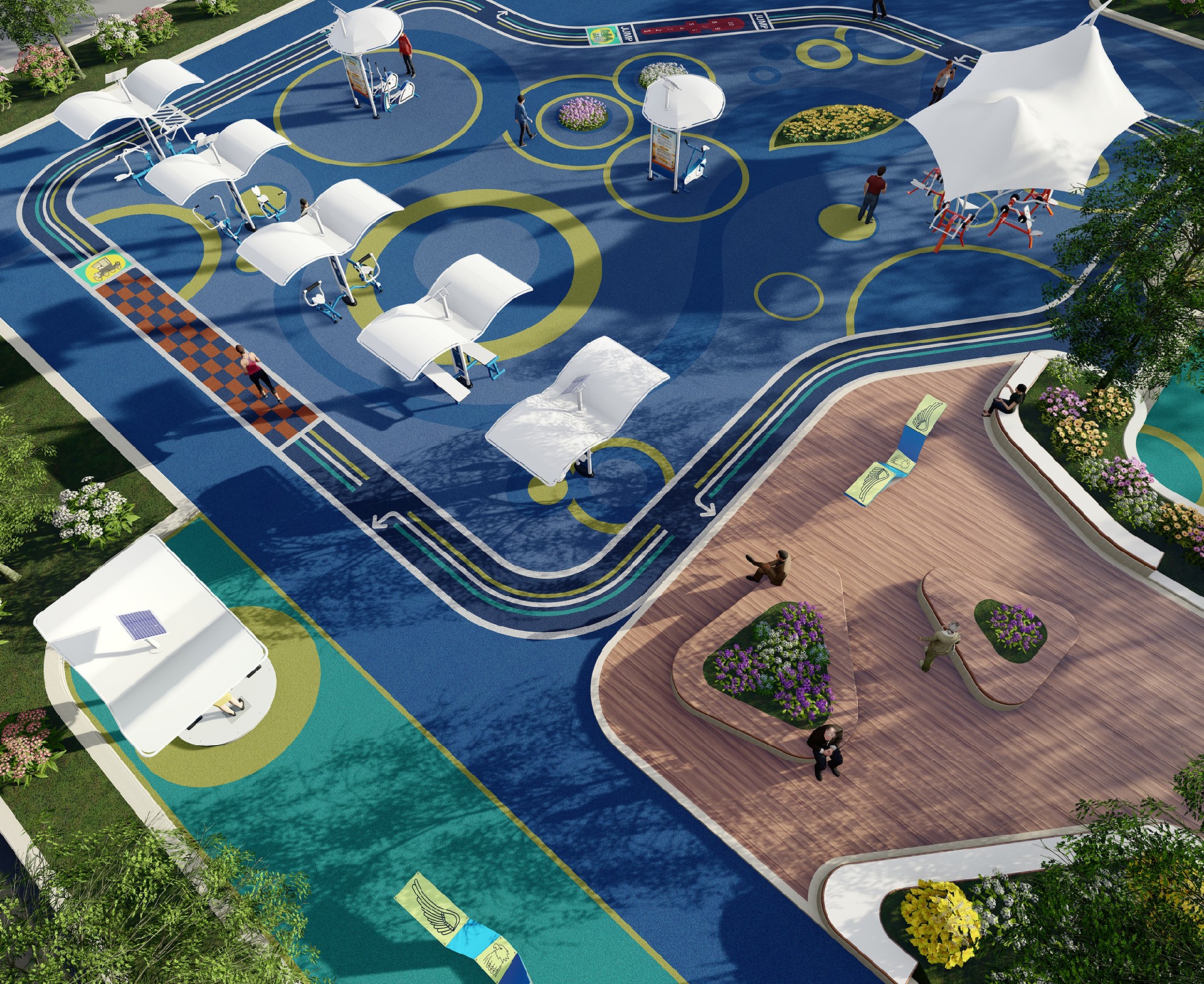 体育公园配置方案1(图3) 体育公园配置方案1(图3)